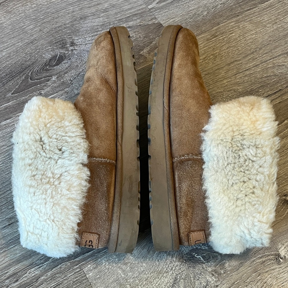 UGG Classic Mini Fluff Chestnut Brown Womens 8 UK 6 EU 39